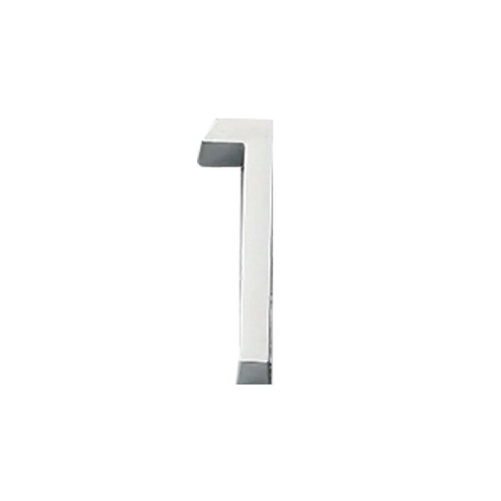 Brand New Door Number Letters Stainless Steel Room Address Numerals Silver Sticker 3D Door Plate Sign Home Decor