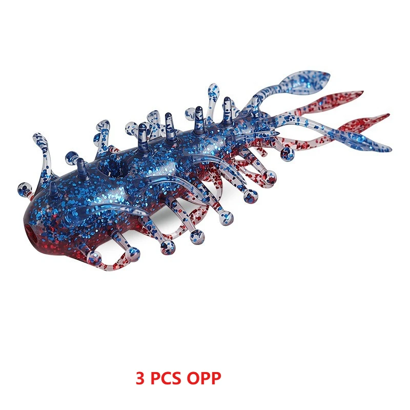 3 Stück 8 cm 6,3 g Simulations-Seegurken-Wurmköder, schwimmender, hohler Seegurken-Köder, bionischer Köder, hochelastisch und bissfest – Detail 10