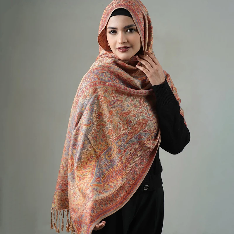 Marchio di lusso Autunno Cashmere Scialle di Pashmina Lady Wrap Sciarpe invernali calde Design Stampa Foulard femminile Stole in cotone Sciarpa 2025