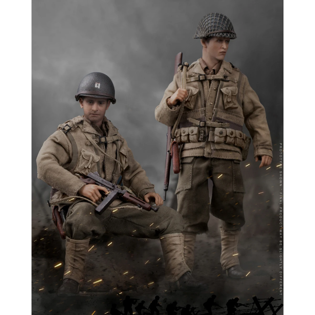 HiPlay POPTOYS 1/12 Classic Movie WWII US Rescue Squad Captain/Shooter/Soldier 3pcs Set Action Figures