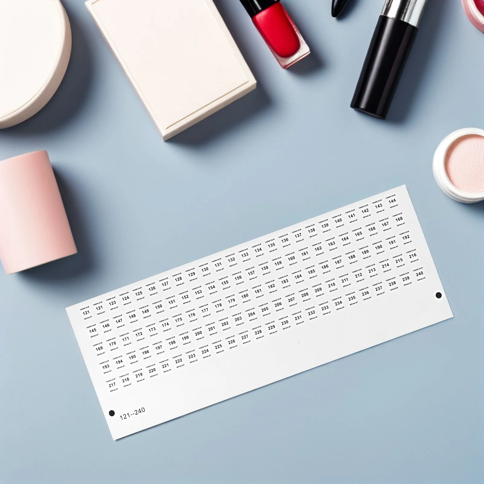 

4 Sheets Nail Polish Number Stickers Self Adhesive for Easy Identification Manicure Sorting Nail Color Number Labels for Salon