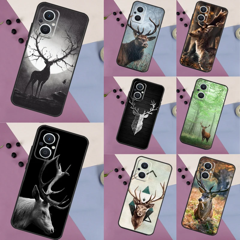 Deer Cover For OPPO Reno 8 Lite 4 5 6 7 10 Pro 8T 2Z 5Z 4Z OPPO Find X6 Pro X5 X2 X3 Lite Case