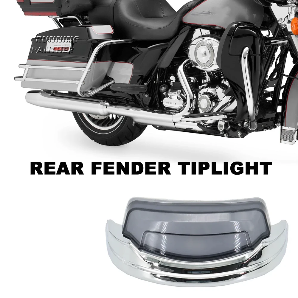 Motorcycle Rear Fender Tip Brake Taillight LED Light For Harley Touring Electra Glide Road King FLHTC FLHTCU FLHTK 2009-later