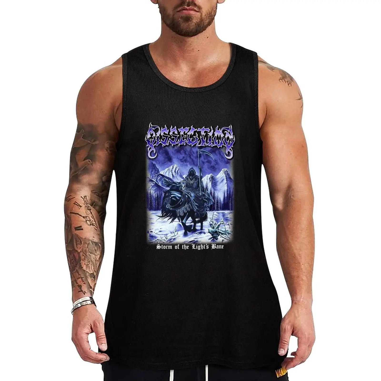 

Dissection - Storm of the Lights Bane Classic Old School Swedish Black Metal Classic Tank Top t-shirt for man Short sleeve