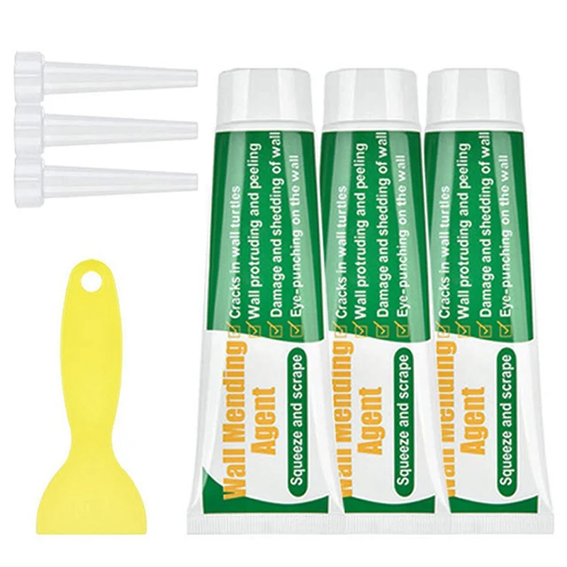 100G Wall Mending Agent Wall Repair Cream With Scraper Paint Green Valid Mouldproof Wall Crack Nail Quick-Drying Patch Restore