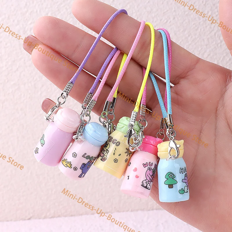 1+1 세트 두 번째 아이템에 10% 할인 15-17cm 인형 액세서리 미니 보온병 펜던트 장식 및 음료 시리즈에 적합