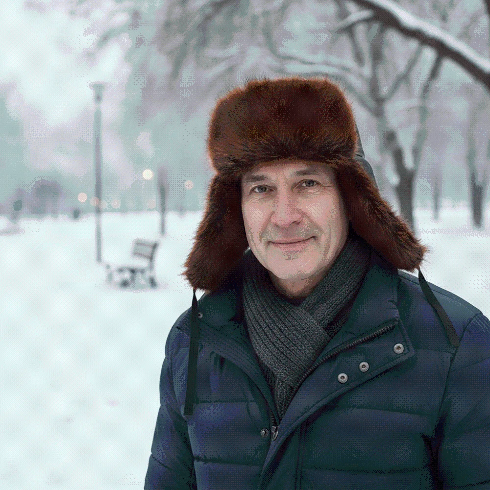 Faux Mink Trapper Hat Men Thick Ultra Soft Faux Fur Cap Ear Protection Cozy Lining Winter Snow Hat Outdoor Walking