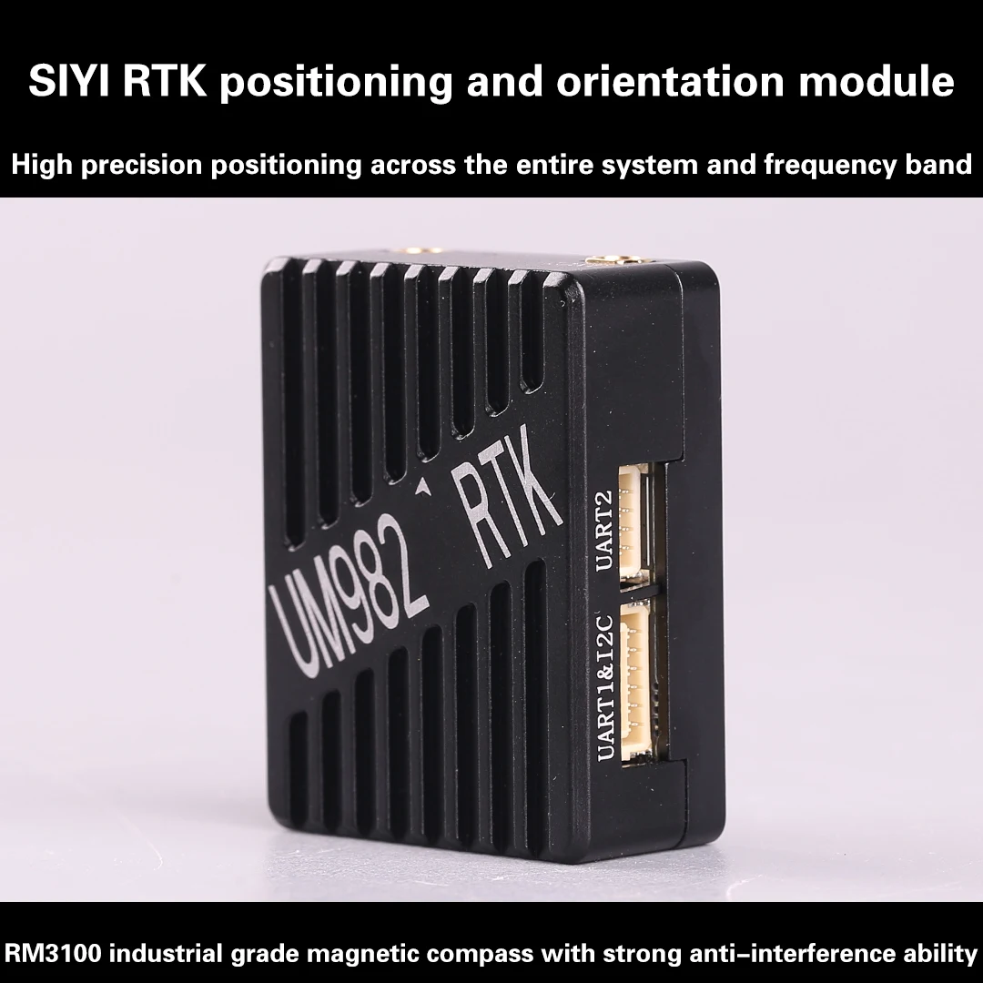 

Модуль позиционирования и ориентации SIYI RTK с промышленным магнитным компасом RM3100, одноканальный, с двумя антеннами