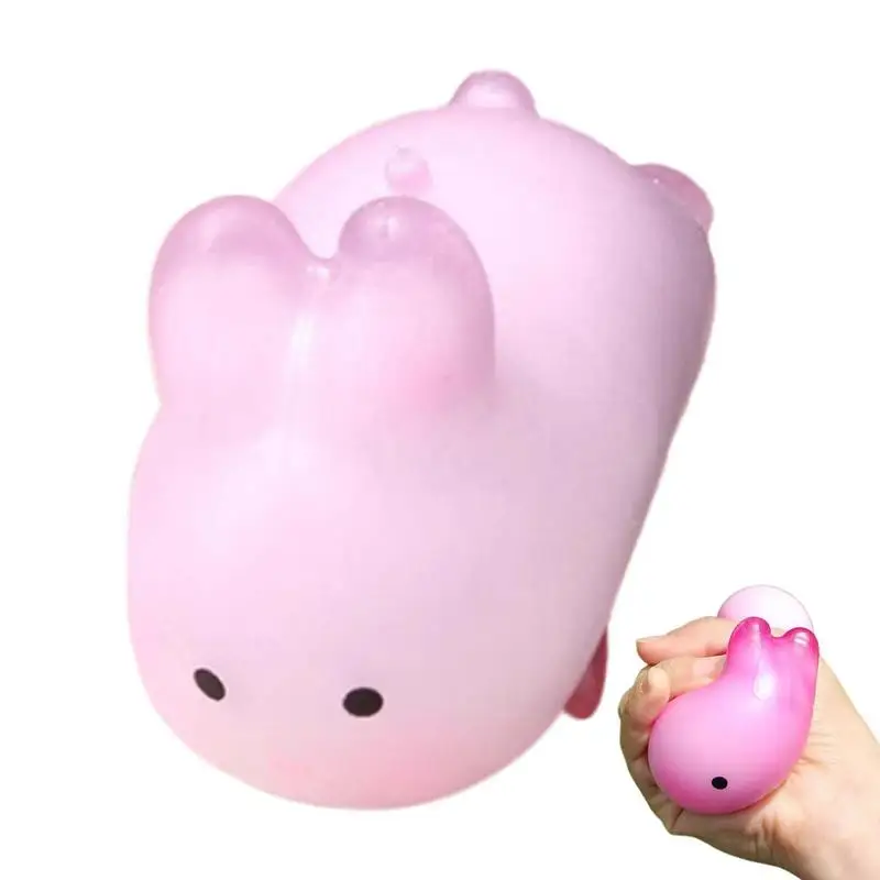 

Bunny Squeeze Toy Rabbit Vent Toy Slow Rise Stress Balls Fidget Toy Color-changing Stress Relief Sensory Toys For Kids Adults