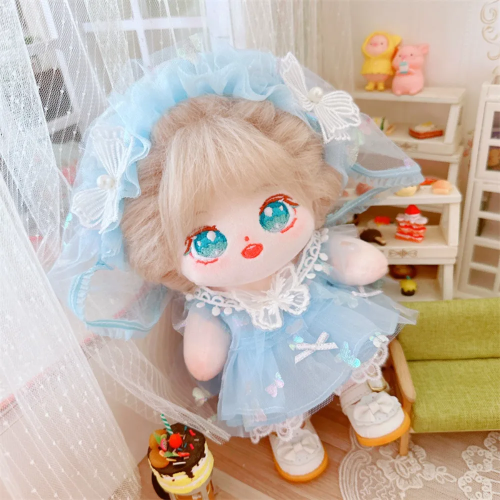 

Wedding Dress 20cm Cotton Doll Clothes Lolita Outfit Cotton Doll's Clothes Mini Kawaii Plush Doll Clothes 20cm Cotton Doll