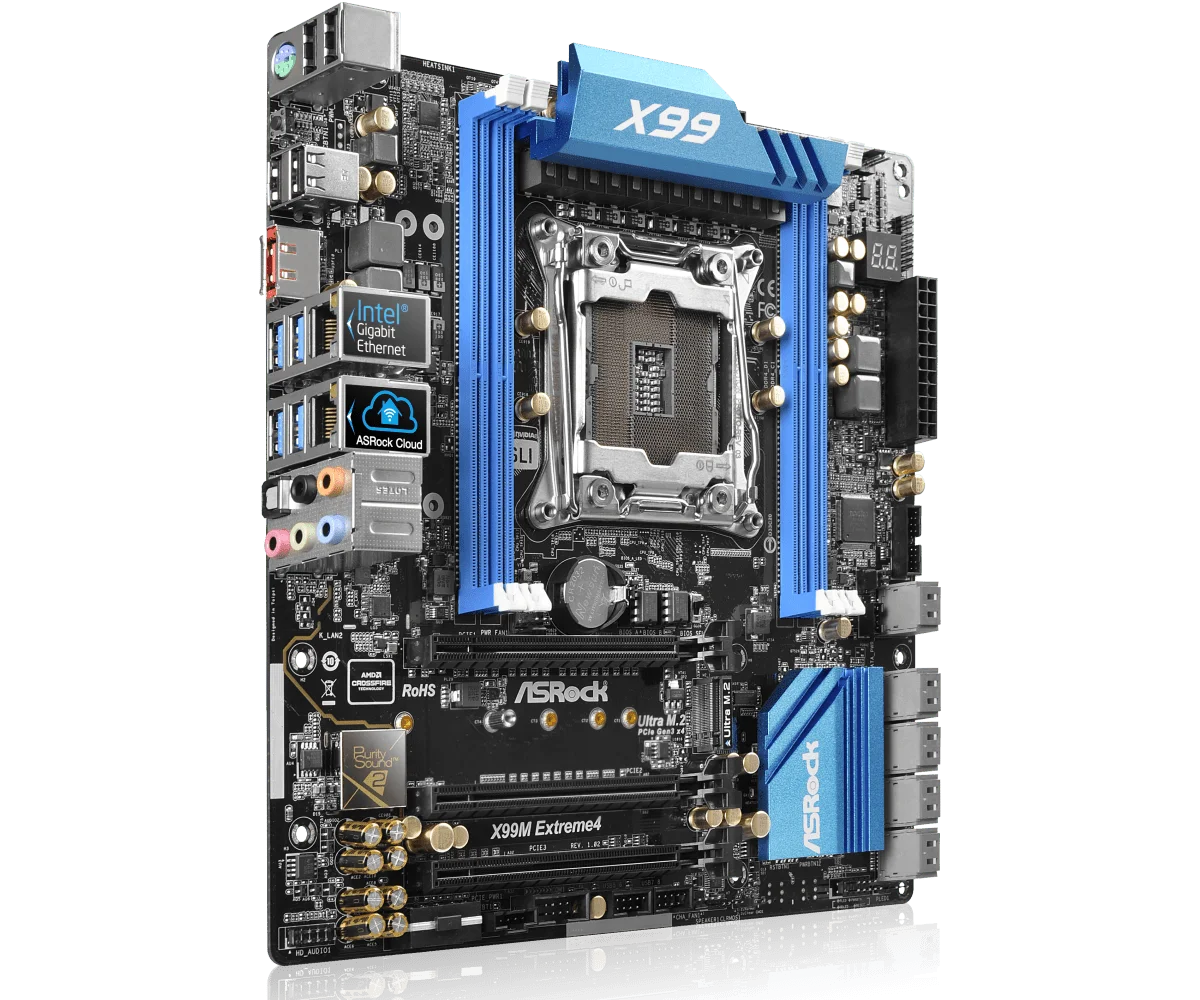 Imagem -02 - Motherboard Lga 20113 Ddr4 3000 Mais oc 256gb Suporte E52670 v3 2695 4620 2640 v4 I76900k Cpu Micro at Asrock-x99m Extreme4