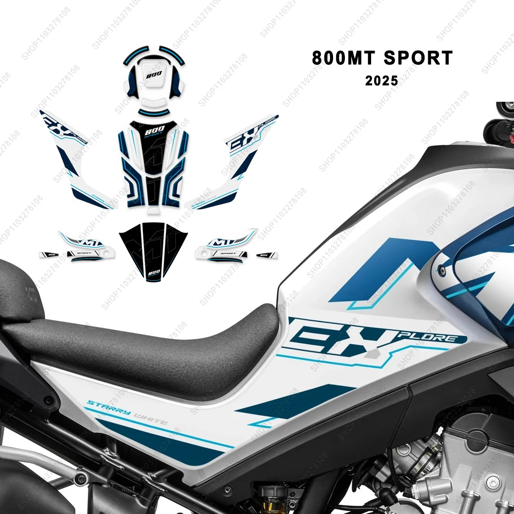 

Для CFMoto 800MT Sport 2025, ограниченная серия, 3D гелевая смола, защитная наклейка на бак мотоцикла, новая декоративная наклейка