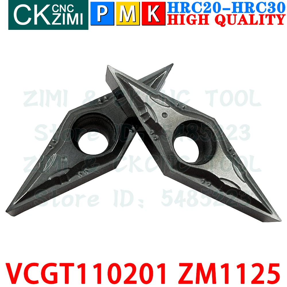 VCGT110201 ZM1125 VCGT 110201 Inserti in carburo Lavorazioni meccaniche di precisione Utensili per inserti per tornitura esterna Tornio meccanico per metalli VCGT1102 VCGT 1102 CNC Utensili da taglio