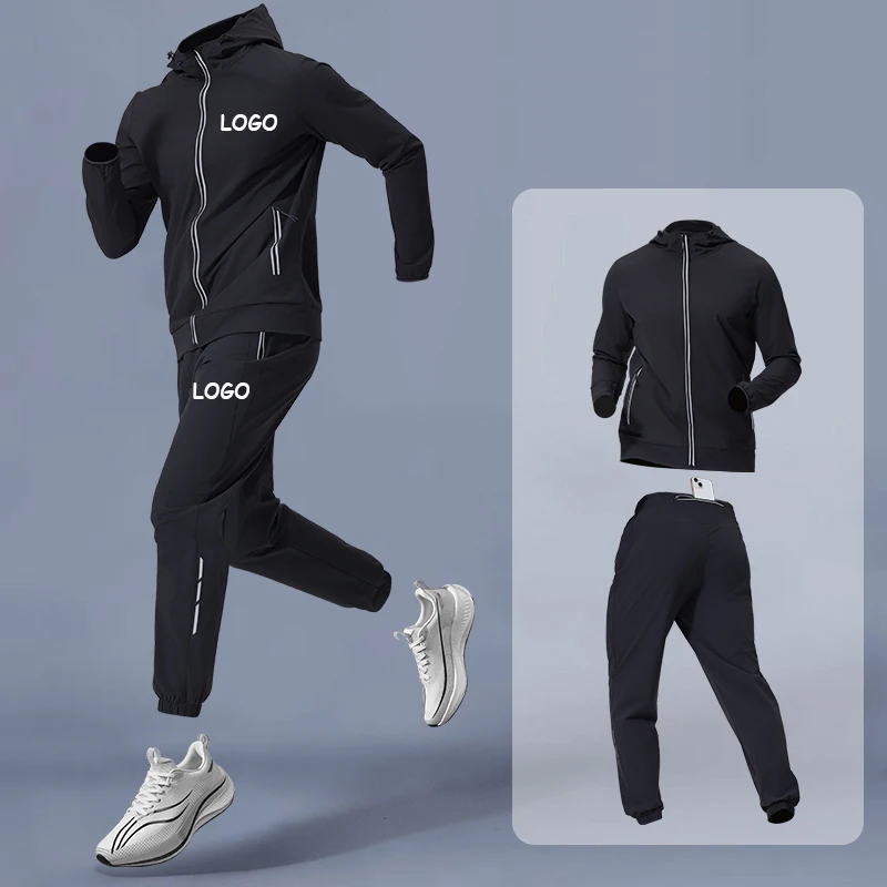 

Custom Logo Suit Sweatsuit Sets Tracksuit Mens Sport Jogging Tracksuits Set Plain Soccer Tracksuit