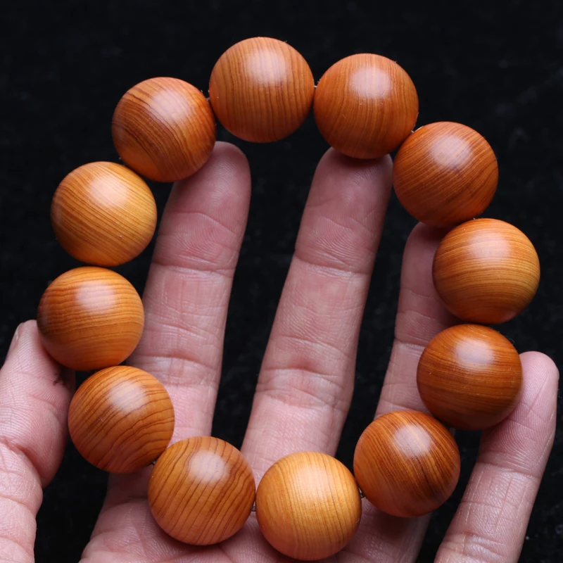 High quality natural sandalwood handmade sandalwood bracelet men\'s bracelet 20mm rosary wooden beads