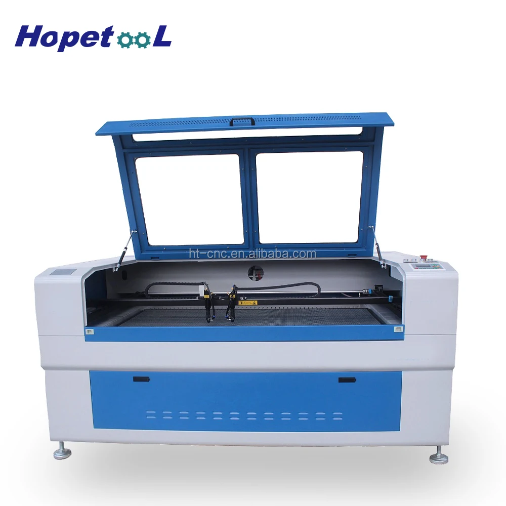 Double head 1610 CO2 laser cutting machine with Two head With 80W 90W 100W 120W 130W 150W Reci laser tube