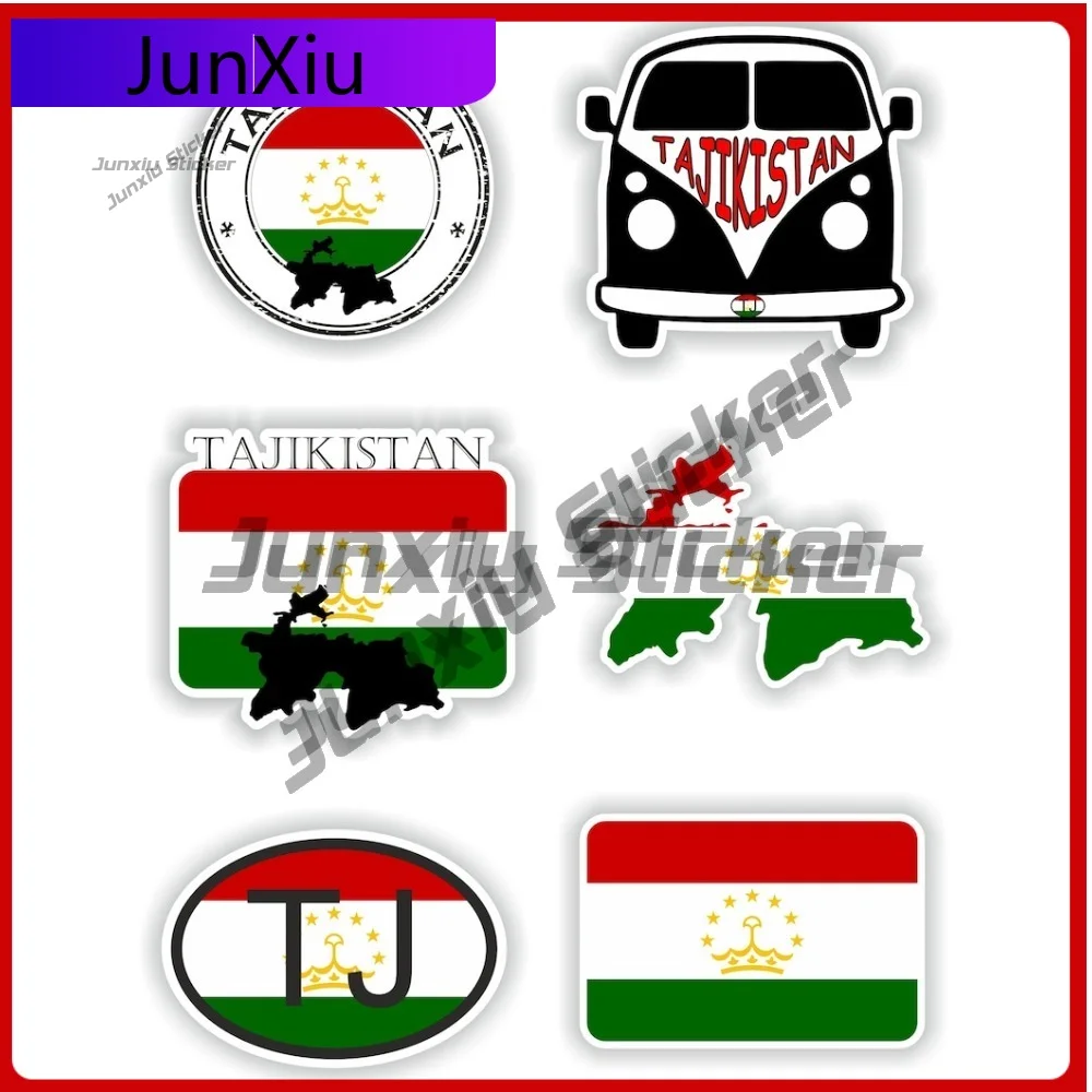 

Tajikistan Flag National Emblem Vinyl Decals Adventure X 500 Motorcycle Stickers Custom Logo Decals Motor Scratch Cover Sticker