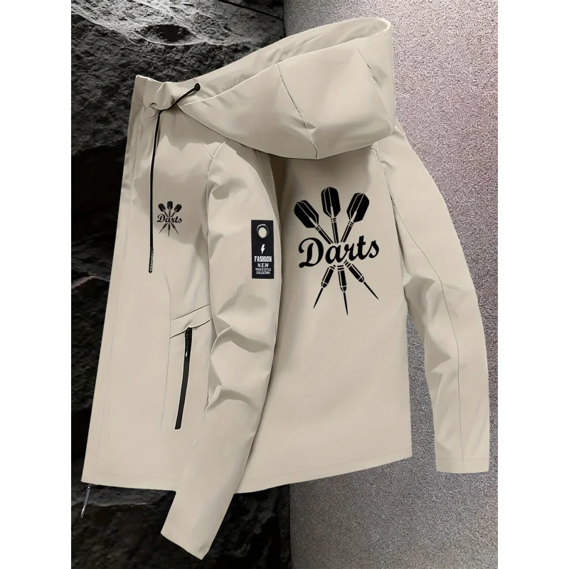 2026 New Couple Dart Pattern Jacket All‑Weather Outdoor Mountaineering Waterproof Sports Jacket For Men And Women Outerwear Coat