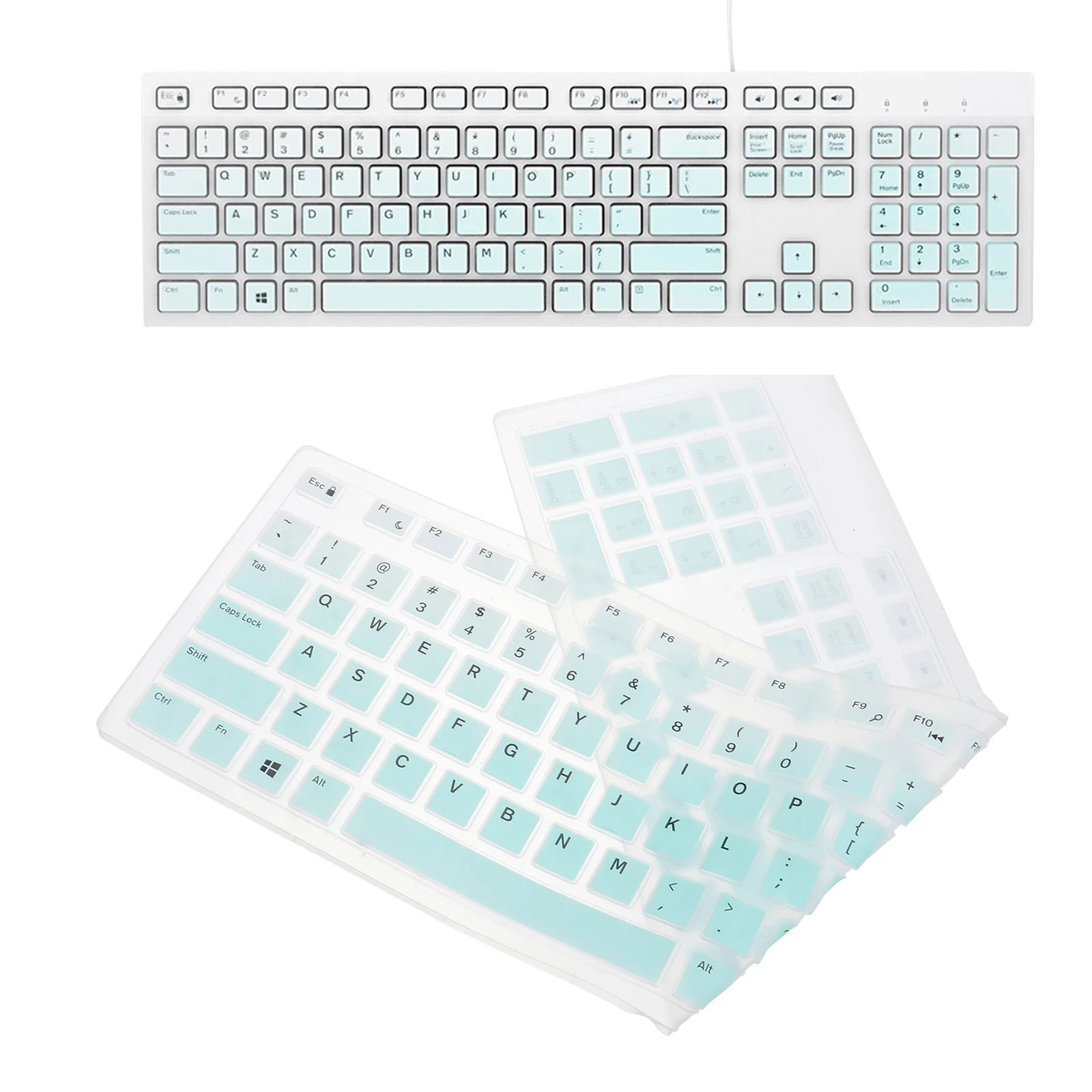 

Keyboard Protector for KB216 Compatible with KM636 Optiplex Ultra Thin Waterproof Dustproof Cover Film
