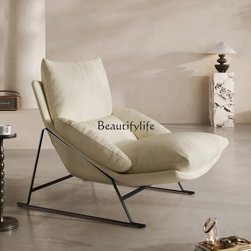 

Italian Minimalist Lazy Sofa Nordic Light Luxury Single Creative Leisure Chair