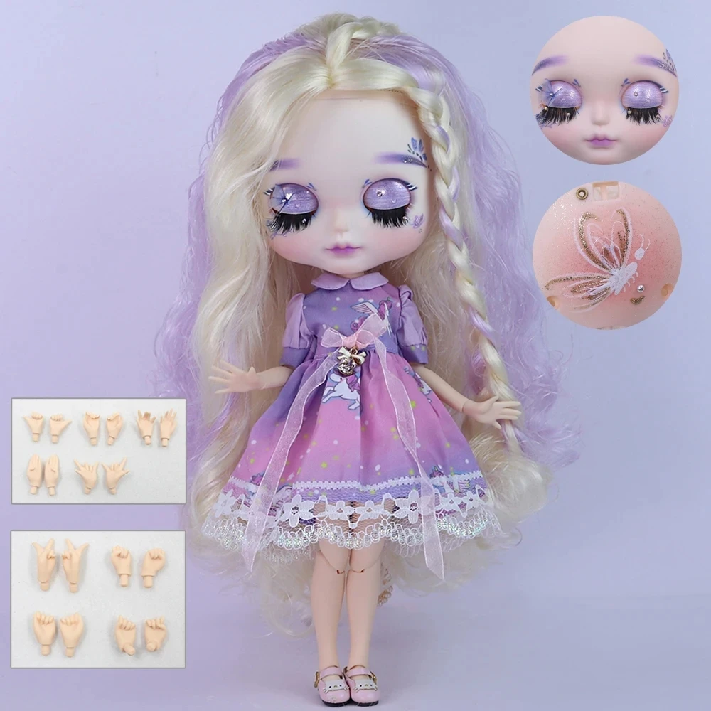 Eisig dbs blyth puppe hand bemaltes set süßes brötchen gesicht lange wimpern schläfrige augen puppen set sd 3