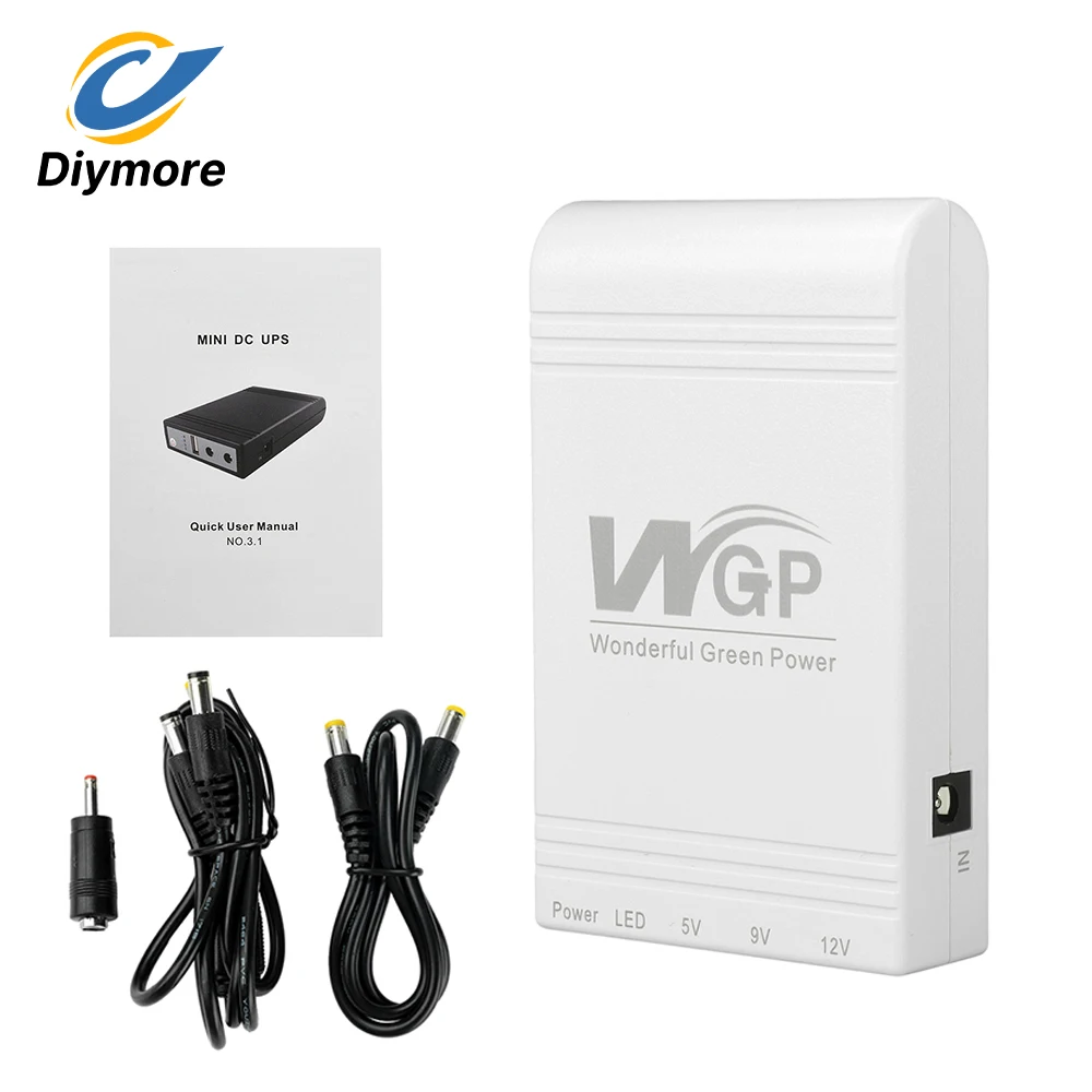 DC UPS Battery Backup Power Supply 5V 9V 12V Uninterruptible Power Supply 10400mAh Backup Battery for Router Wifi Modem Switch
