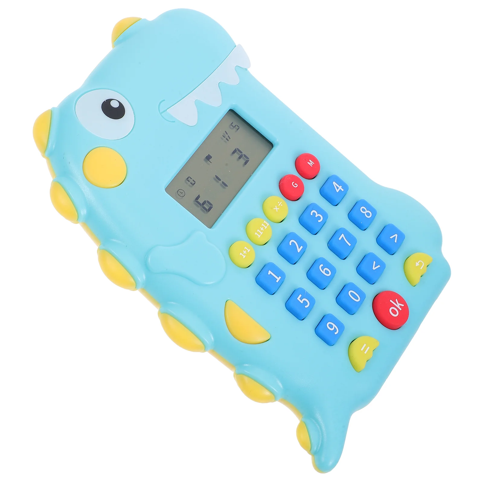 

Kids Toys Dinosaur Calculator Small Early Education Mini Machine Sky-blue Office Calculators Pendant Student