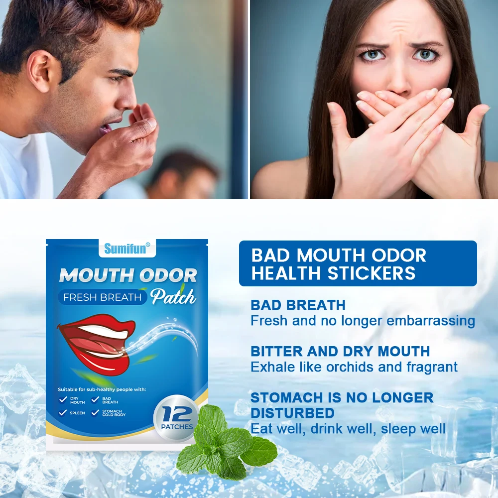 12/24/36Pcs Mouth Breath Freshener Remove Odor Bad Breath Oral Ulcer Removal