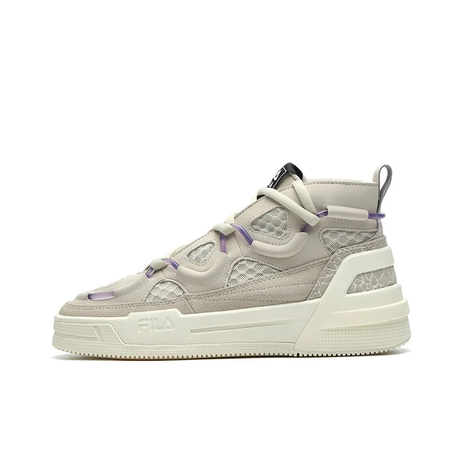 FILA Heritage Collection Vintage Basketball Shoes Women's High Top Oat F12W141201FOM