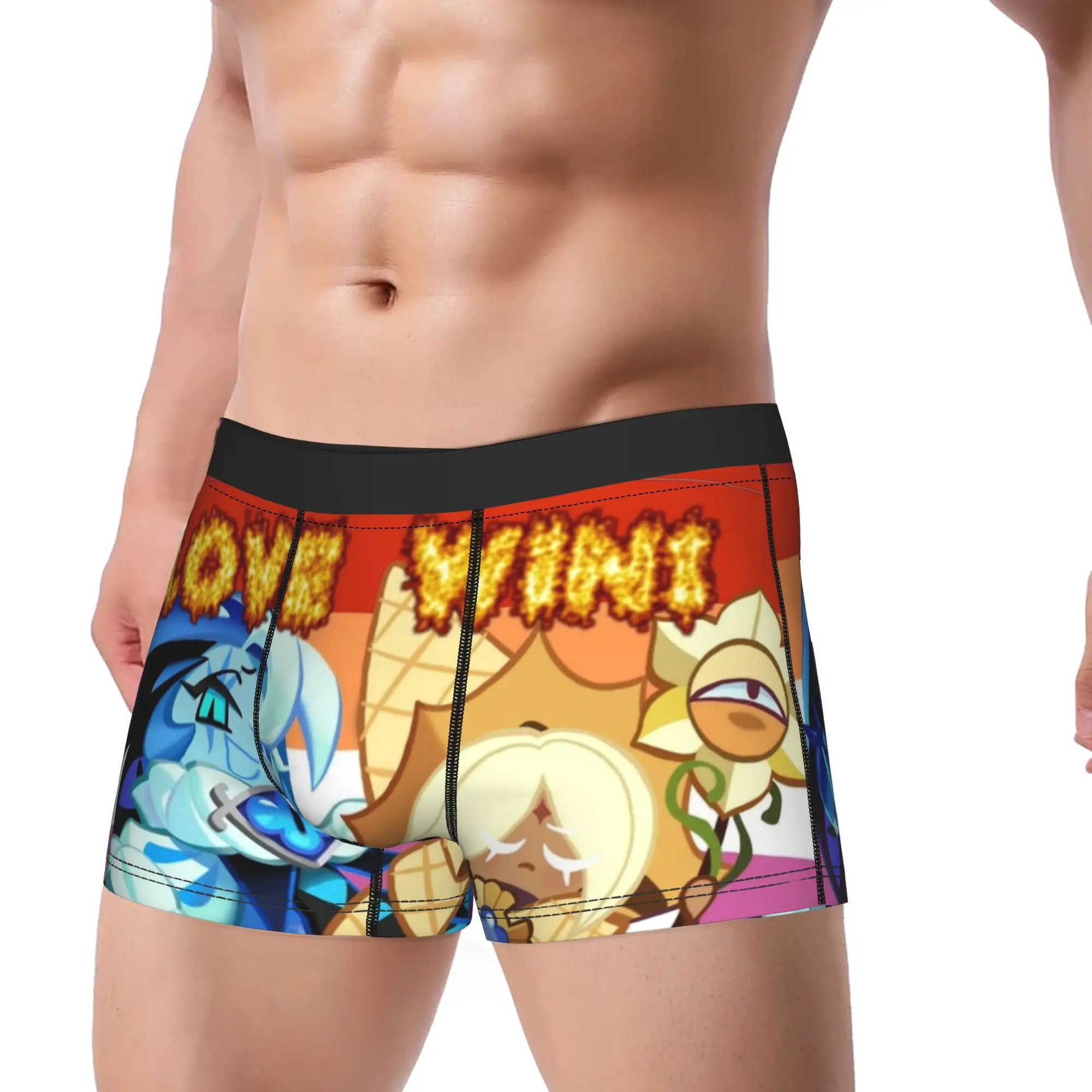 Men shadow milk pure vanilla yuri Underwear Cookie Run Kingdom Humor Boxer Briefs Shorts Panties Male Soft Underpants S-XXL
