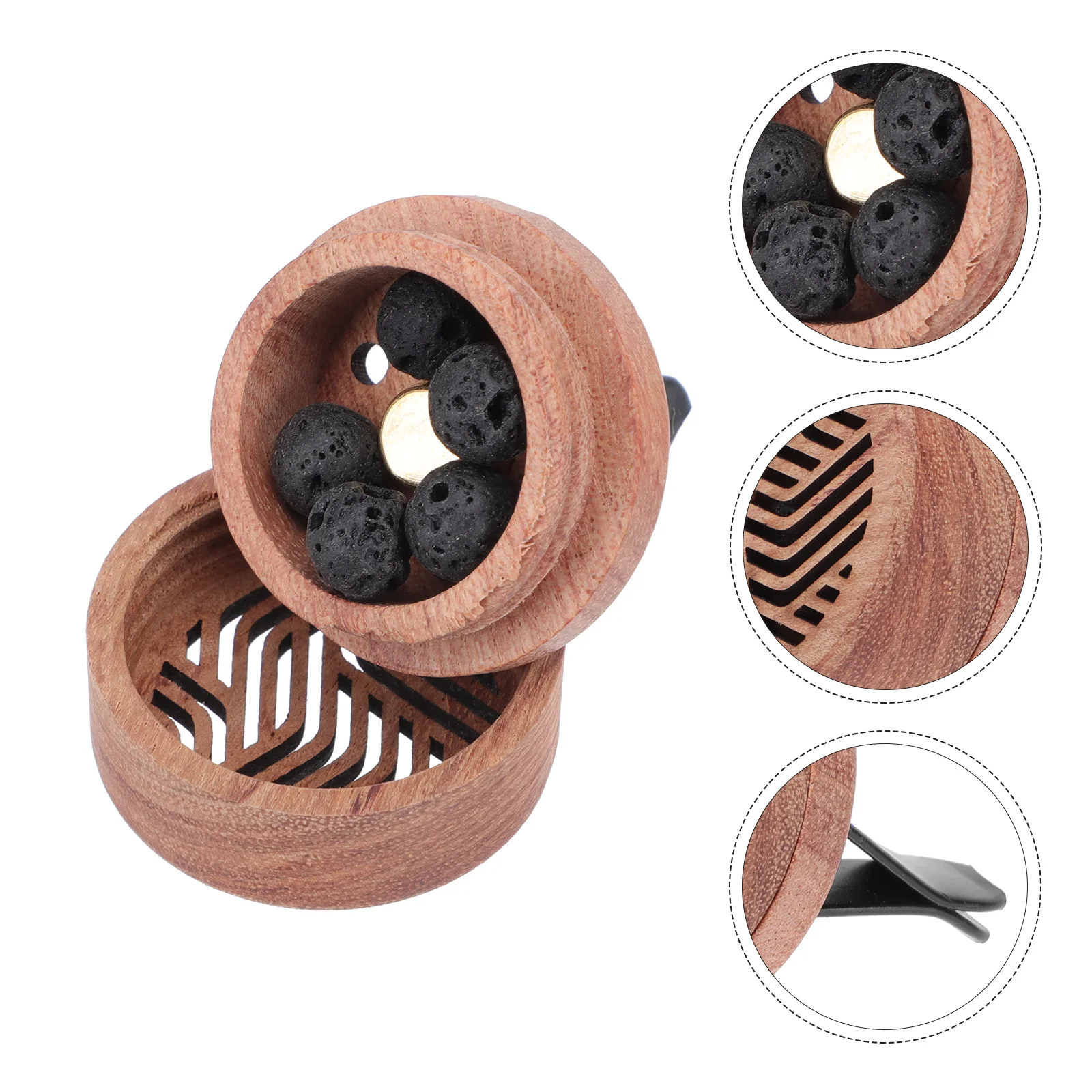 

Baby Accessories Aroma Diffuser Wood Essential Oil In-car Perfume Wooden Clip Freshener Decor