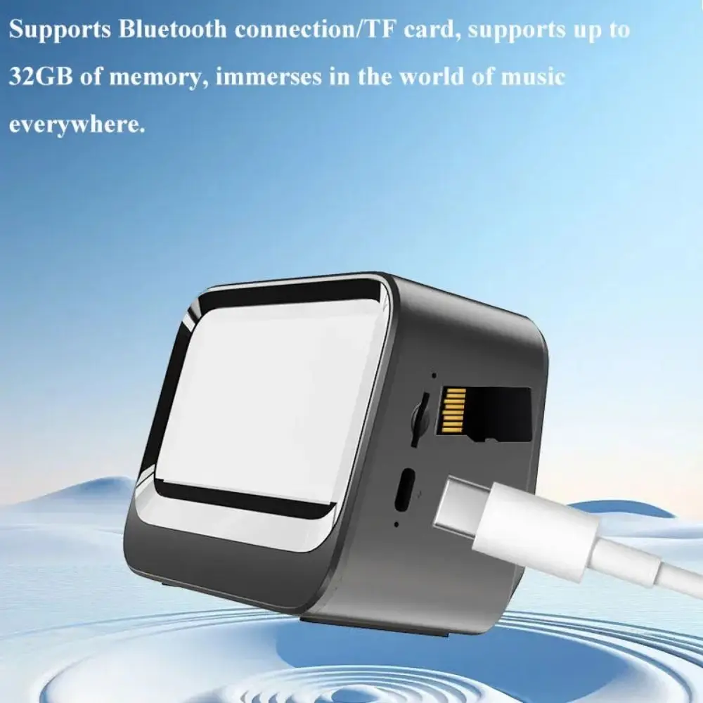 Creative Digital Display Bluetooth Speaker Stereo Sound Portable FM Radio Mini LED Mirror Clock Home