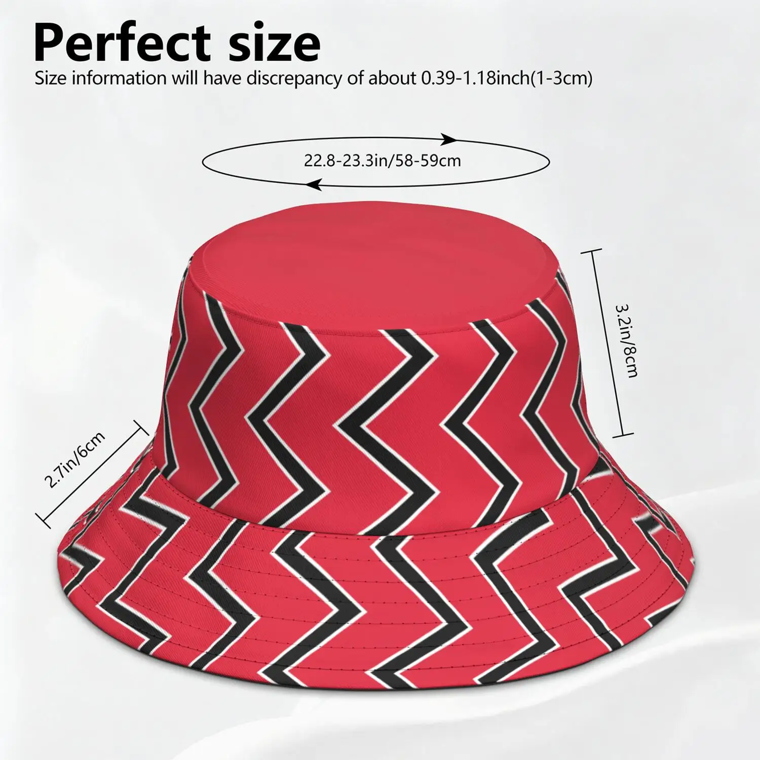 Trinidad And Tobago Fisherman Hats Custom Made Name Number Team Logo Bucket Cap Country Travel Nation Island Flag Headgear