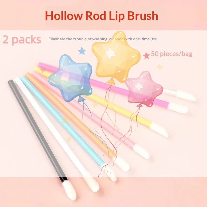 100 Pcs Disposable Lip Lint Free Applicators For Makeup Lip Brushes Makeup Beauty Tool Lipstick Testers Wands Applicators
