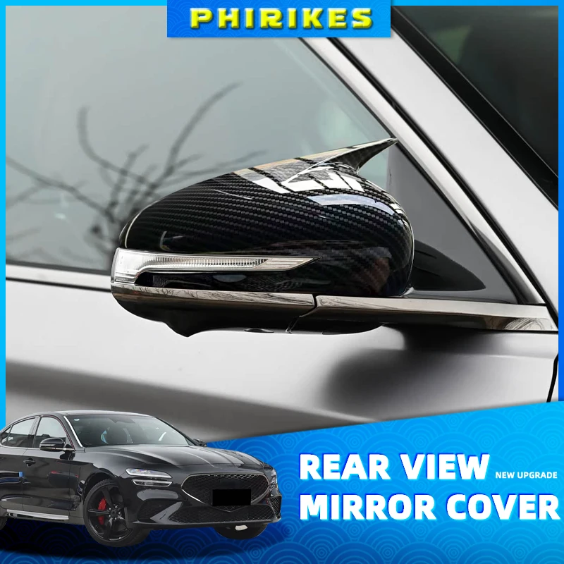Car Mirror - สำหรับ Genesis G70 ปี 2017-2023 ฝาครอบกระจกมองหลังรถยนต์