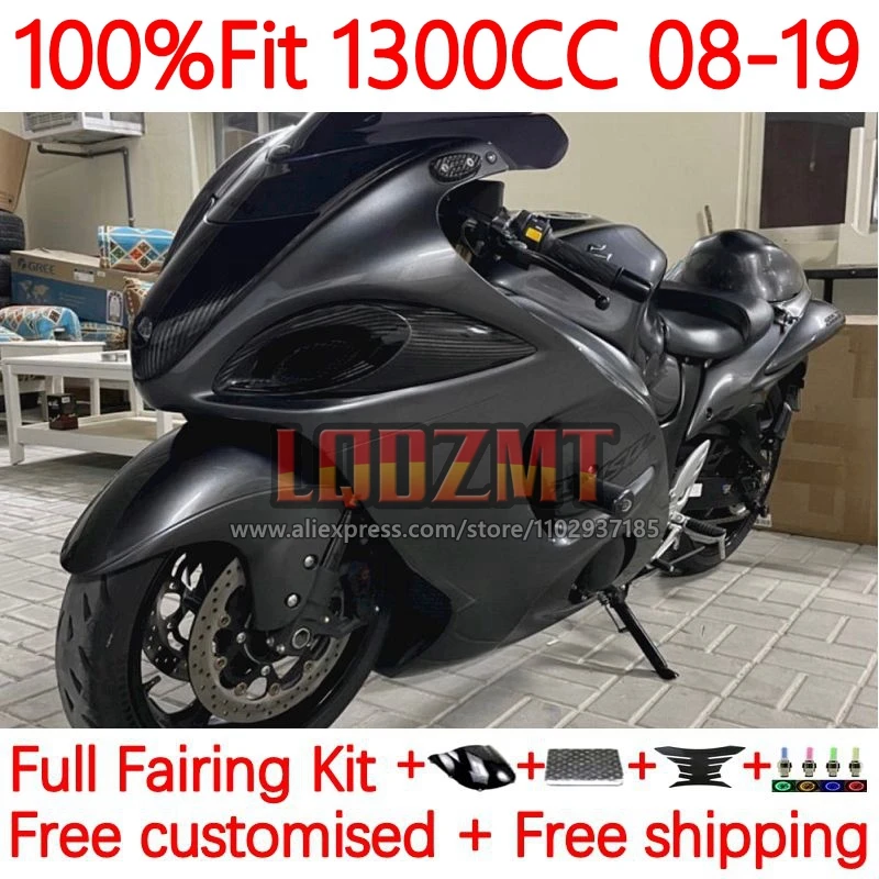 Injection For SUZUKI Hayabusa GSXR 1300 GSXR1300 CC 2008 2009 2010 2011 2012 2013 15 16 17 18 19 Fairings 173No.305 glossy grey