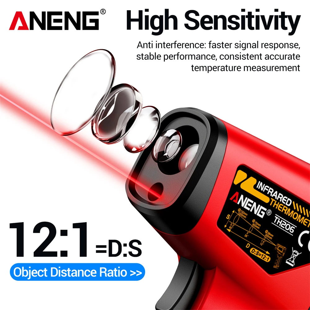 ANENG TH206 เครื่องวัดอุณหภูมิ - Digital Hygrometer Probe บทวิจารณ์และราคา