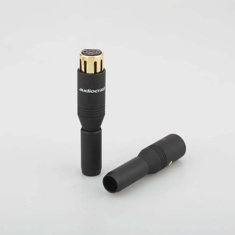 

4pcs Audicorast Hifi XLR Plug Gold plated 3 pins Male and Female XLR Connectors for Diy hi-end Audio Socket Audio Connector