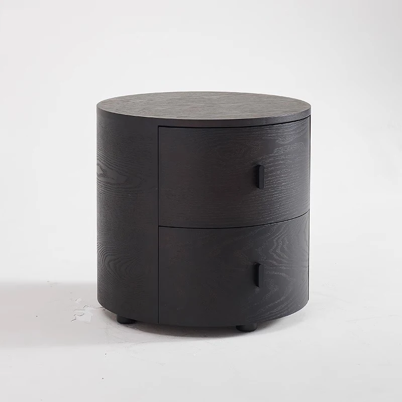 Mesa de cabeceira de madeira exclusiva para quarto, organizador simples, economiza espaço, gavetas, computador, café, criado mudo, móveis da moda