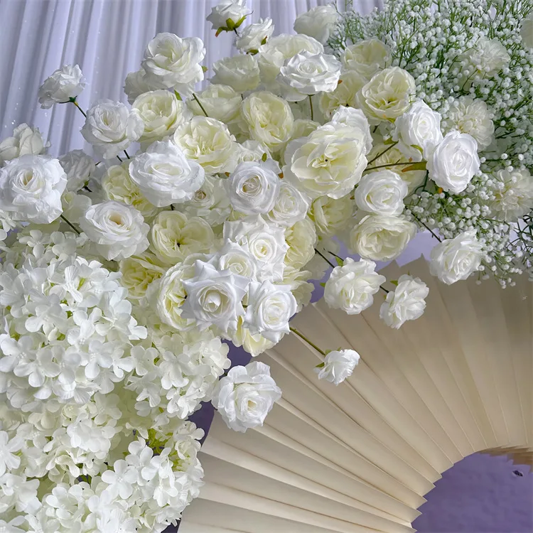 Wedding background wall decoration artificial flower proposal birthday party arrangement flower row artificial flower arch