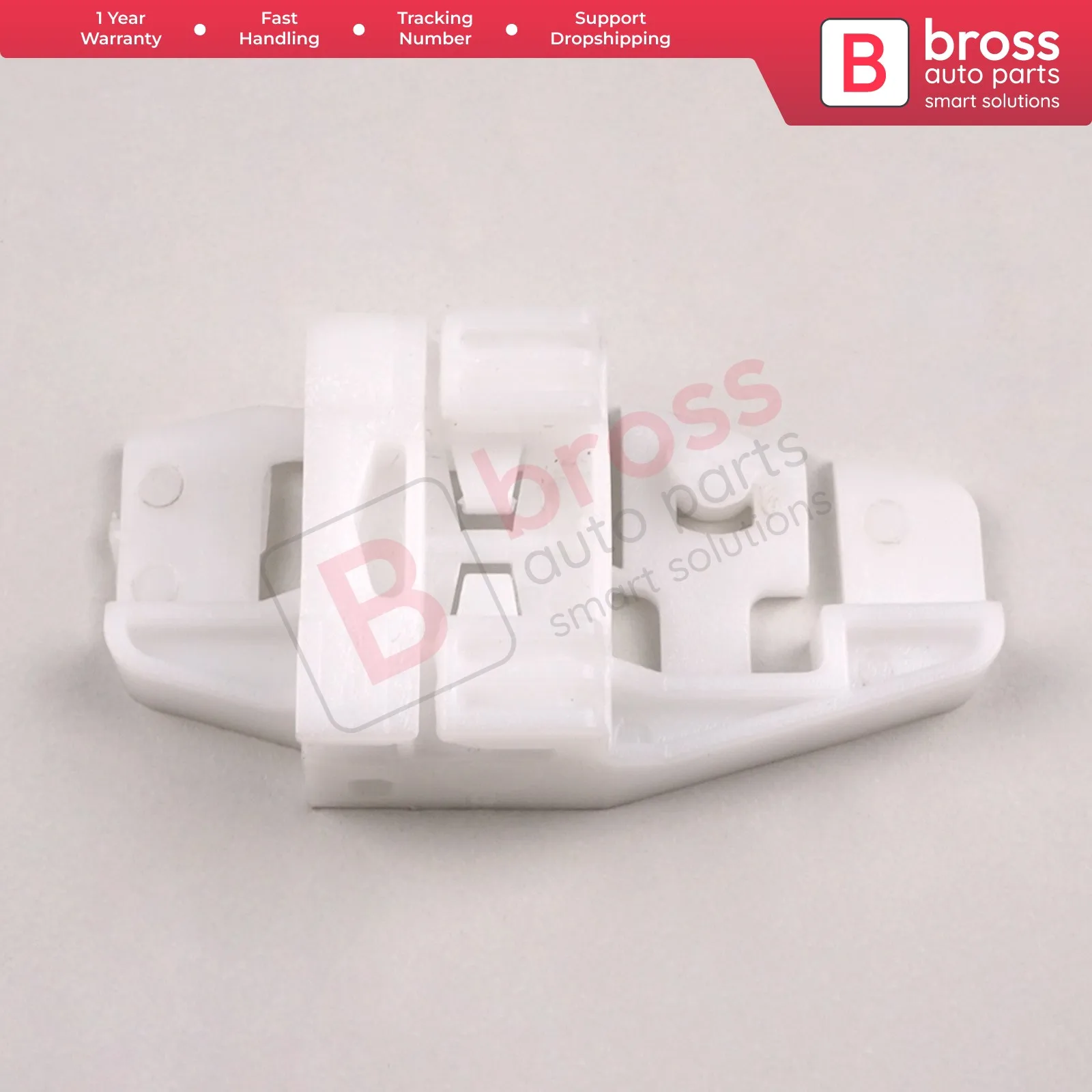 

Bross Auto Parts BWR152 Electrical Power Window Lifter Regulator Clip front Left for Citroen C3 Renault Scenic Renault Modus