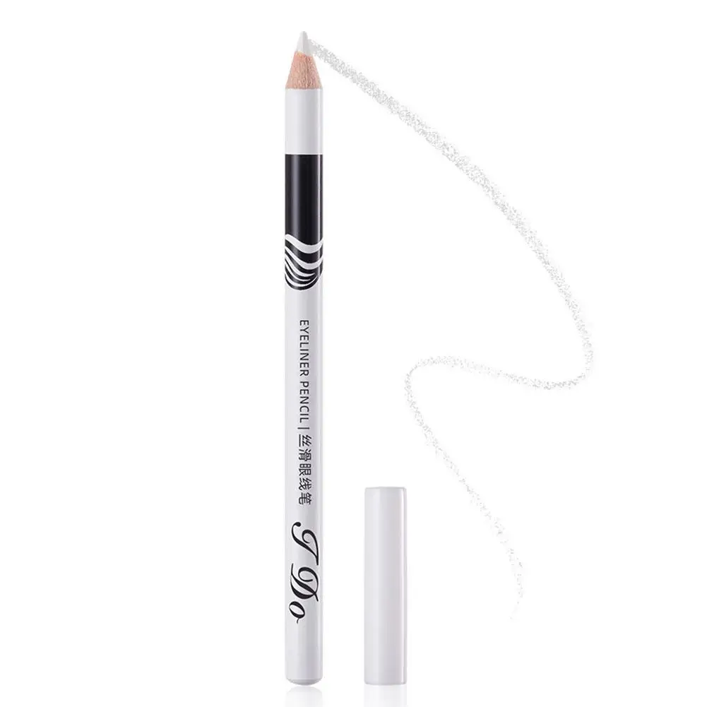 Biała kredka do oczu Ołówek Eyeliner Makijaż Trwały Gładki Aby rozjaśniać Oczy Łatwe Wodoodporne Ołówki Eye Fashion Liner Eye Z4C1