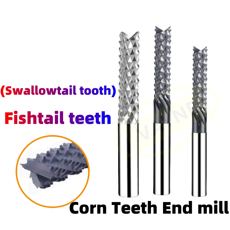 

1 мм-16 мм твердосплавная концевая фреза для кукурузы, рыбий хвост, гравировка зубов, фрезы, фрезы, инструменты с ЧПУ для дерева, печатной платы, ПВХ, углеродное волокно