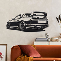 Elegant Minimalist Metal Wall Art, 1pc Silhouette Breaking Metal Sign - Perfect for Office, Living Room, Perfect for Room Decor