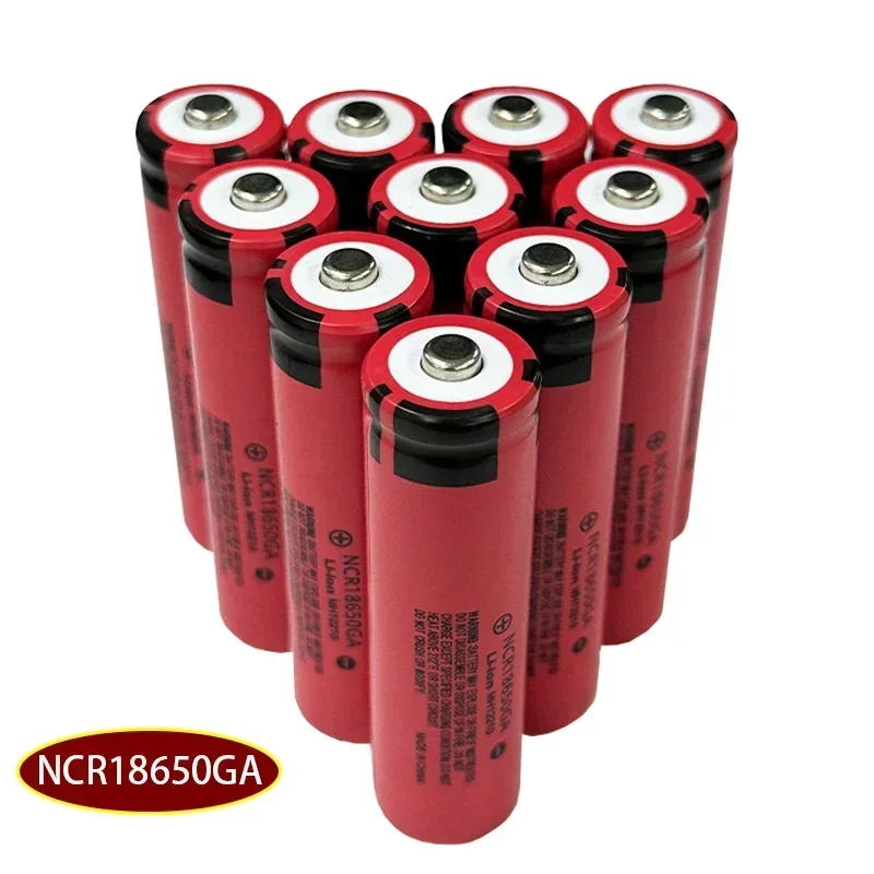 100% Brand New Original NCR 18650GA High Discharge 3.7V 3500mAh 18650 Rechargeable Battery Flashlight Pointed Lithium Battery