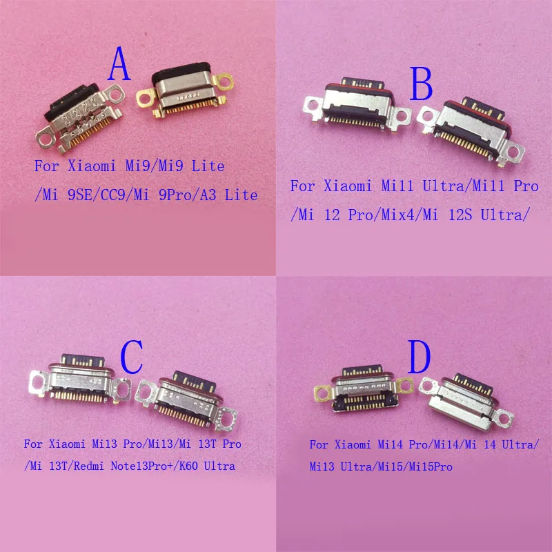 

5-50 шт. разъем для зарядки док-станции, USB-зарядное устройство для Xiaomi Mi 13 12 14 15 Pro 13T Mix 4 12S K60 Ultra Mi13 Mi15 Mi12 Mi11 Mi14