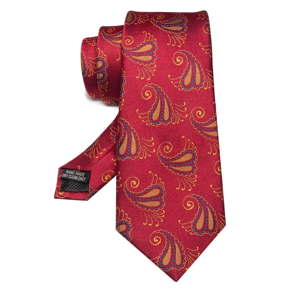 EASTEPIC Blue Red Yellow Neckties for Men Colorful Ties with Floral Designs Elegant Accessories of Jacquard for Male Friends