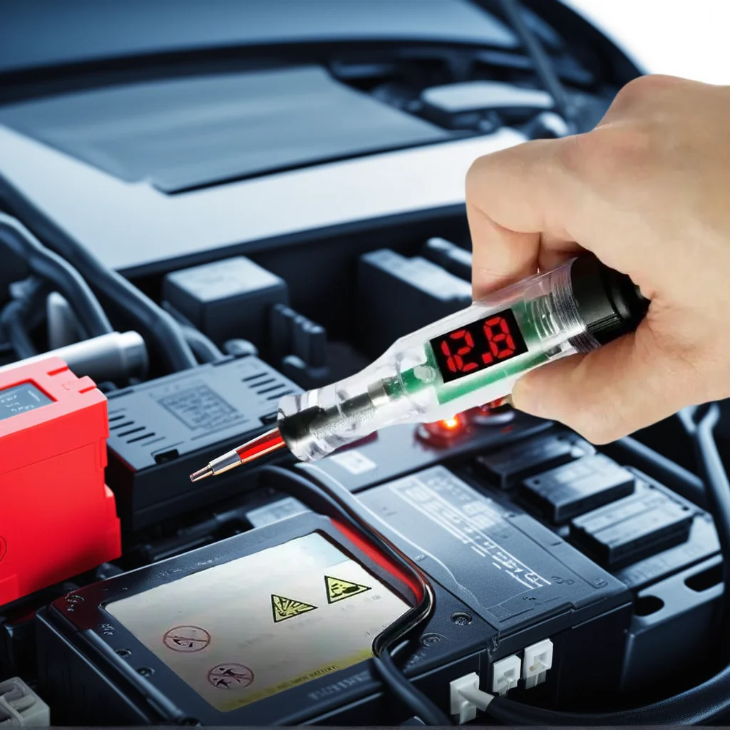 

6V 12V 24V DC Car Truck Voltage Circuit Tester Digital Display Long Probe Pen Light Bulb Automobile Diagnostic Tool