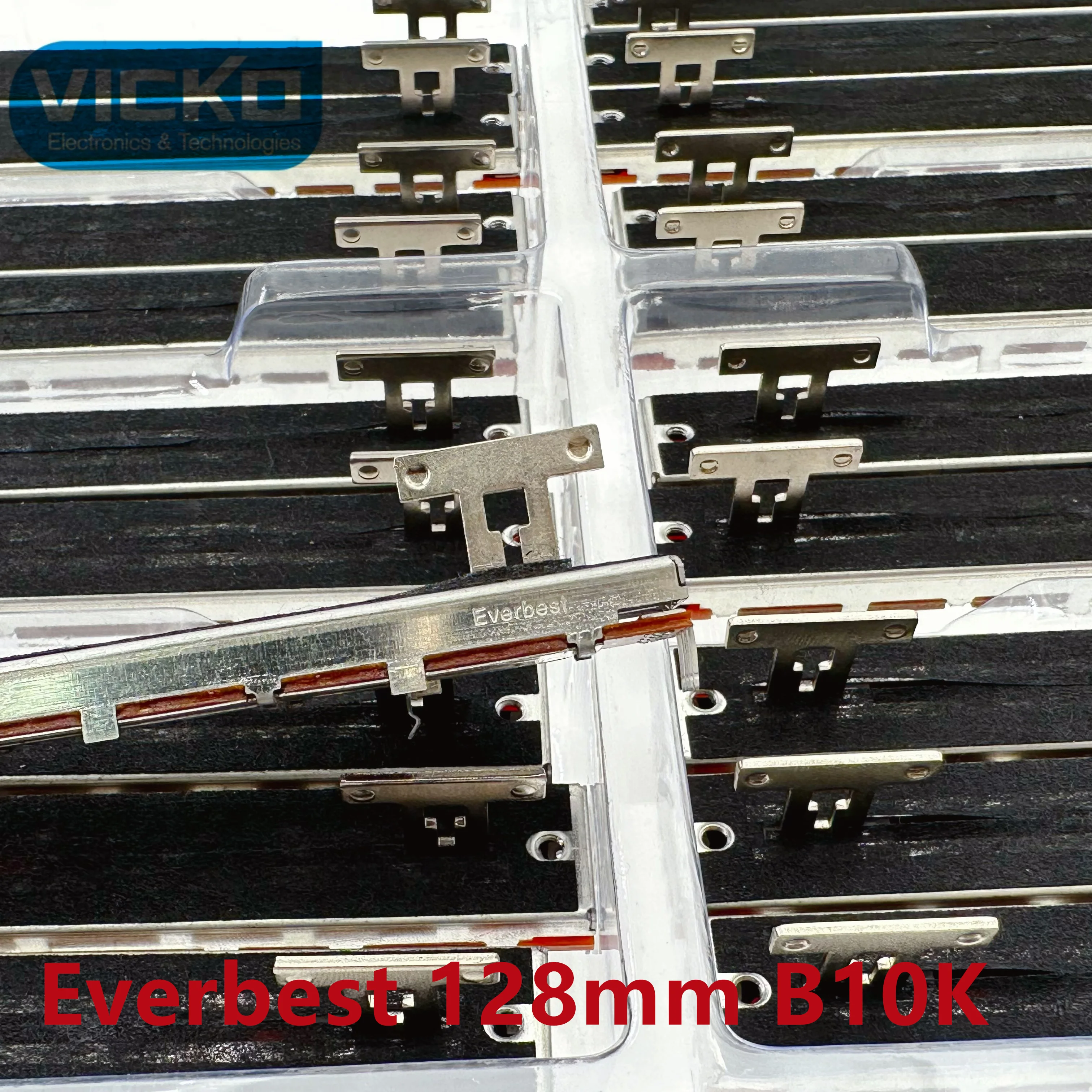 Imagem -02 - Vk-everbest Digital Mixer Fader Potenciômetro t Handle Interruptor 128 mm 128 cm B10k 10k X32 13 mm 10 Pcs Lot