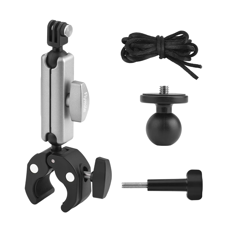 AliExpress Flymile Bike Mount, For DJI Osmo Nano/Action 6 5 Pro 4/Pocket 3/4/Insta360 Ace Pro 2/X5 X4 Camera Accessories,Motorcycle Handlebar Clamp